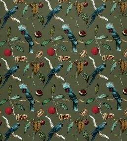 Cockatoo Fabric by Ashley Wilde Olive