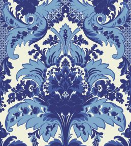 Aldwych Wallpaper by Cole & Son Blue & White