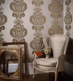 Baudelaire Wallpaper by Cole & Son Black & Bronze