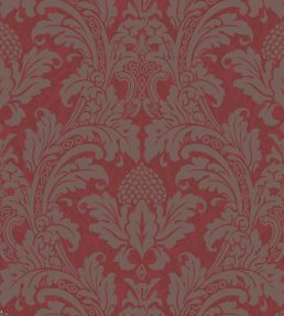 Blake Wallpaper by Cole & Son Red & Silver