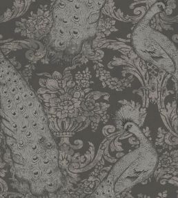 Byron Wallpaper by Cole & Son Charcoal & Silver
