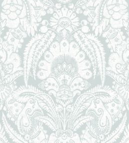 Chatterton Wallpaper by Cole & Son Pale Blue & White