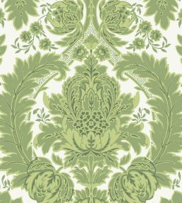 Coleridge Wallpaper by Cole & Son Green & Ivory
