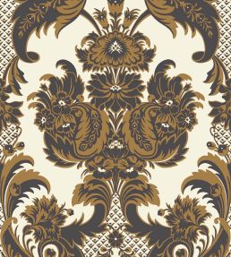 Wyndham Wallpaper by Cole & Son Black & Gold