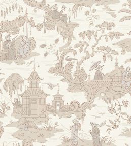 Chinese Toile Wallpaper by Cole & Son Parchment