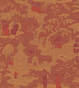Chinese Toile Wallpaper by Cole & Son Ginger