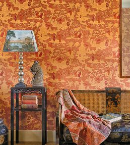 Chinese Toile Wallpaper by Cole & Son Spice