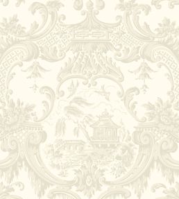 Chippendale China Wallpaper by Cole & Son White