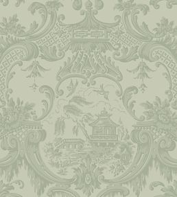 Chippendale China Wallpaper by Cole & Son Olive