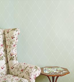 Large Georgian Rope Trellis Wallpaper by Cole & Son Linen