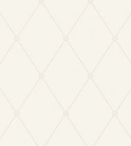 Large Georgian Rope Trellis Wallpaper by Cole & Son White