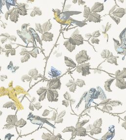 Winter Birds Wallpaper by Cole & Son Yellow & Stone