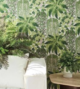 Fern Wallpaper by Cole & Son Leaf Green & Olive