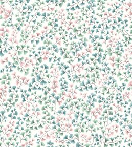 Maidenhair Wallpaper by Cole & Son Petrol, Blush & Mint