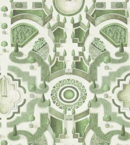 Topiary Wallpaper by Cole & Son Leaf Green