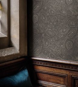 Malachite Wallpaper by Cole & Son Parchment & Gold