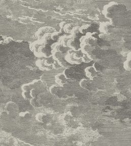 Nuvolette Wallpaper by Cole & Son Gilver & Charcoal