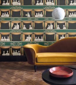 Teatro Wallpaper by Cole & Son Racing Car Green