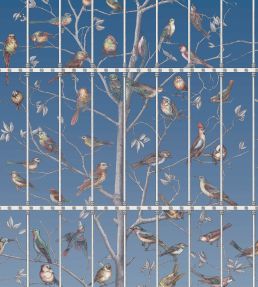 Uccelli Mural by Cole & Son Cerulean Sky