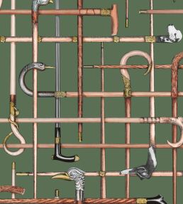 Bastoni Wallpaper by Cole & Son Racing Car Green