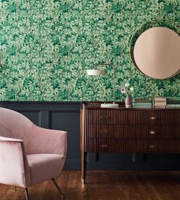 Chiavi Segrete Wallpaper by Cole & Son Leaf Green