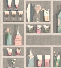Cocktails Wallpaper by Cole & Son Pastel