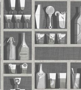 Cocktails Wallpaper by Cole & Son Soot and Snow