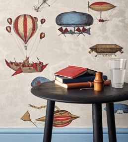 Macchine Volanti Wallpaper by Cole & Son Soot and Snow