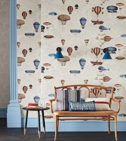 Macchine Volanti Wallpaper by Cole & Son Soot and Snow