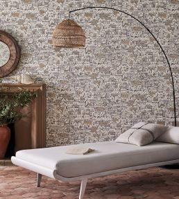 Mediterranea Wallpaper by Cole & Son White and Black