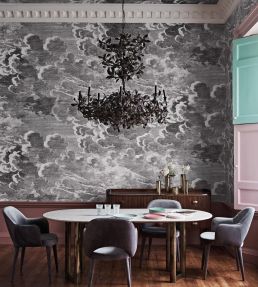 Nuvole Mural by Cole & Son Black and White