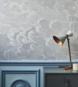 Nuvolette Wallpaper by Cole & Son Soot and Snow