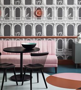 Procuratie E Scimmie Wallpaper by Cole & Son Black and White