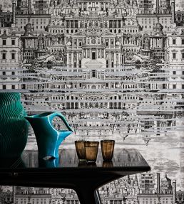 Riflesso Wallpaper by Cole & Son Black and White