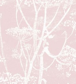 Cow Parsley Fabric by Cole & Son White & Ballet Slipper