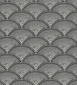 Feather Fan Fabric by Cole & Son Soot/Snow