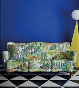 Miami Fabric by Cole & Son Olive Green Multi