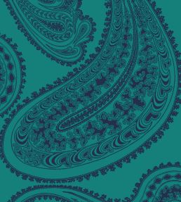 Rajapur Velvet Fabric by Cole & Son Viridian