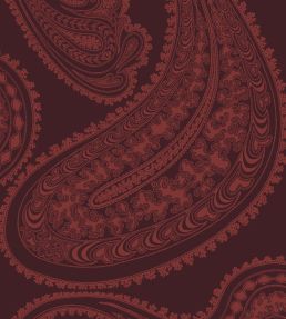 Rajapur Velvet Fabric by Cole & Son Rouge Red