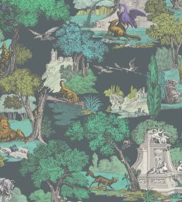 Versailles Grand Fabric by Cole & Son Viridian