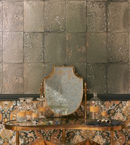 Antique Mirror Wallpaper by Cole & Son Silver