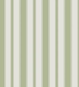 Cambridge Stripe Wallpaper by Cole & Son Leaf Green