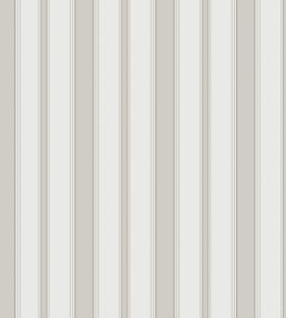 Cambridge Stripe Wallpaper by Cole & Son Stone/White