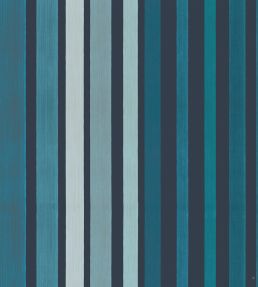Carousel Stripe Wallpaper by Cole & Son Blue