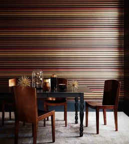 Carousel Stripe Wallpaper by Cole & Son Pink