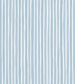 Croquet Stripe Wallpaper by Cole & Son Blue