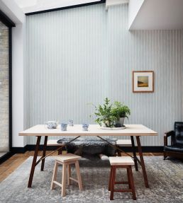 Marquee Stripe Wallpaper by Cole & Son Pale Blue