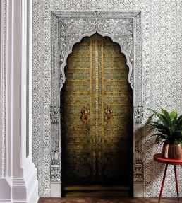 Bahia Mural by Cole & Son Gold/Stone