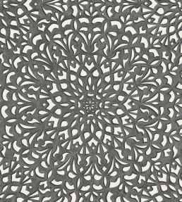 Medina Wallpaper by Cole & Son Soot/Snow