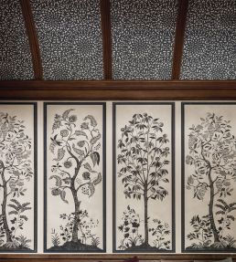 Medina Wallpaper by Cole & Son Soot/Snow